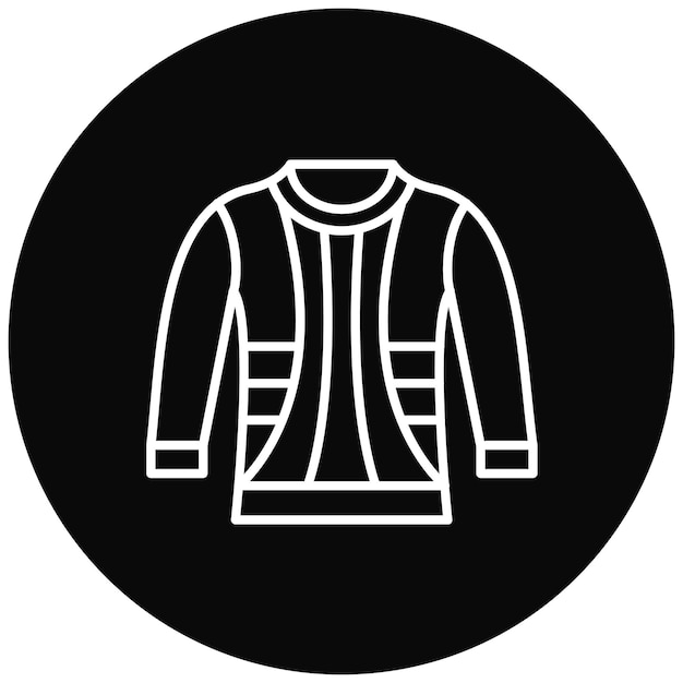 Imagen vectorial del icono del suéter Se puede usar para ropa