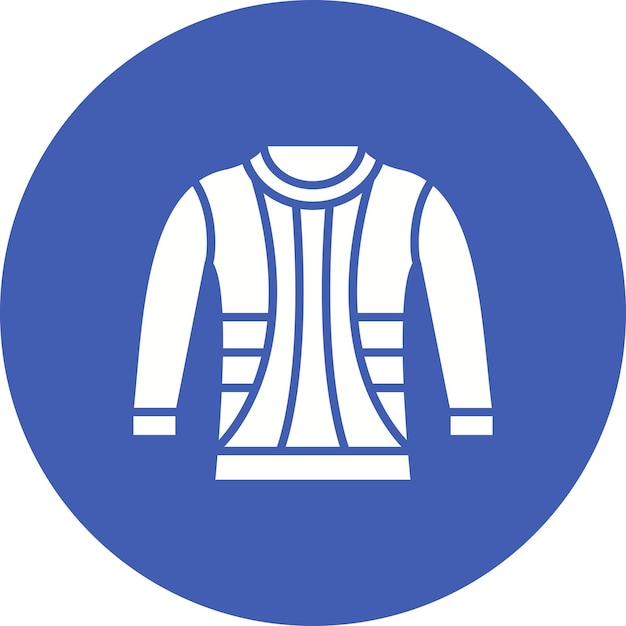 Imagen vectorial del icono del suéter Se puede usar para ropa