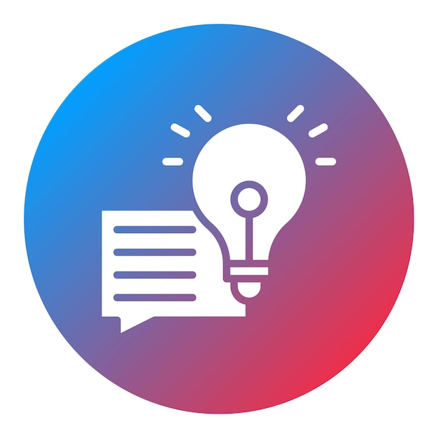 Imagen vectorial de icono de sugerencia Se puede utilizar para Contacte con nosotros