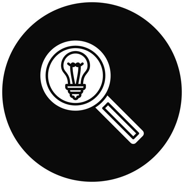 Imagen vectorial del icono de sugerencias de búsqueda Se puede utilizar para la búsqueda de empleo