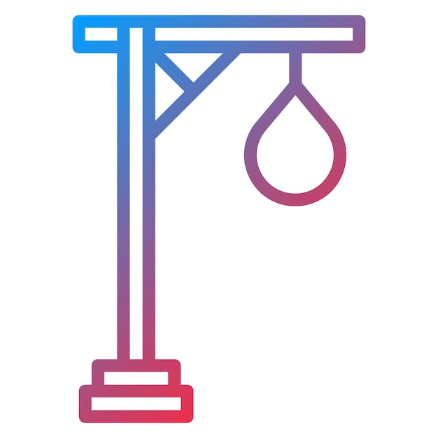 La imagen vectorial del icono del suicidio se puede usar para la prisión
