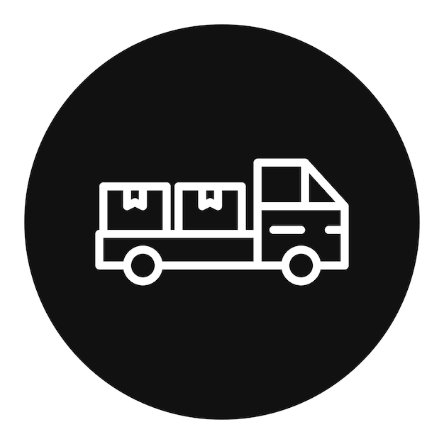 Imagen vectorial del icono de suministro Se puede utilizar para la cadena de suministro