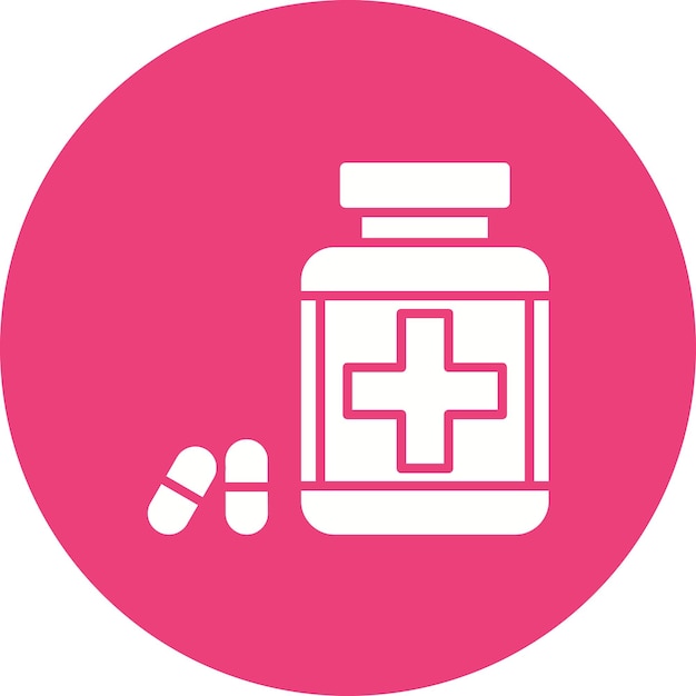 Imagen vectorial del icono de suministros médicos Se puede utilizar para el comercio electrónico médico