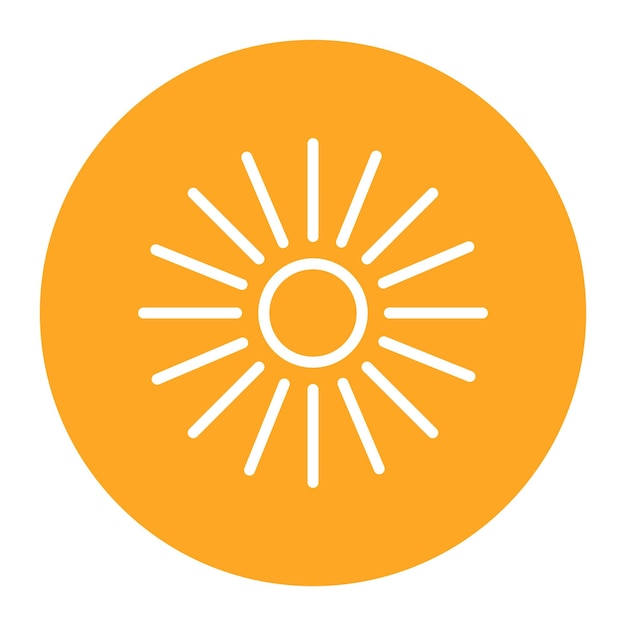 Imagen vectorial del icono de Sunburst Se puede usar para el Año Nuevo Islámico