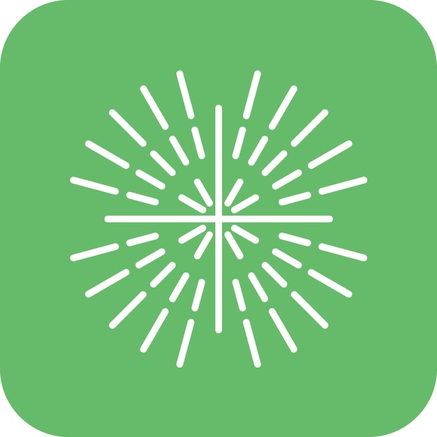 La imagen vectorial del icono Sunburst se puede utilizar para la infografía