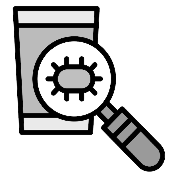 Imagen vectorial del icono de superficies contaminadas Puede utilizarse para enfermedades infecciosas