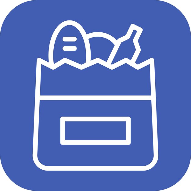Imagen vectorial del icono del supermercado Se puede utilizar para el supermercado