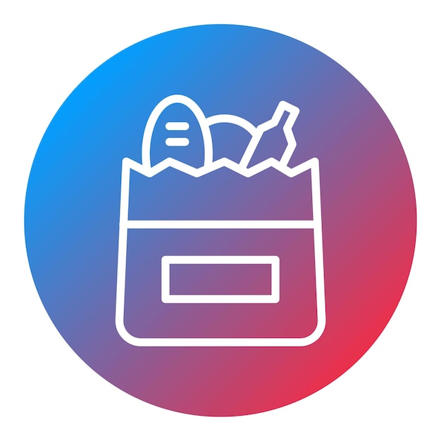 Imagen vectorial del icono del supermercado Se puede utilizar para el supermercado