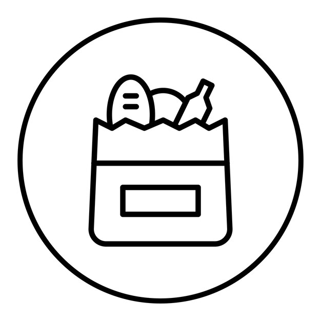 Imagen vectorial del icono del supermercado Se puede utilizar para el supermercado