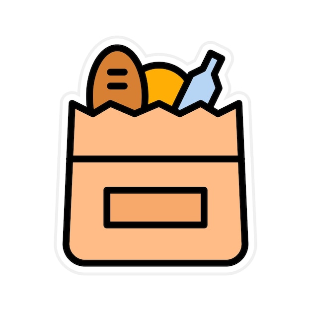 Imagen vectorial del icono del supermercado Se puede utilizar para el supermercado