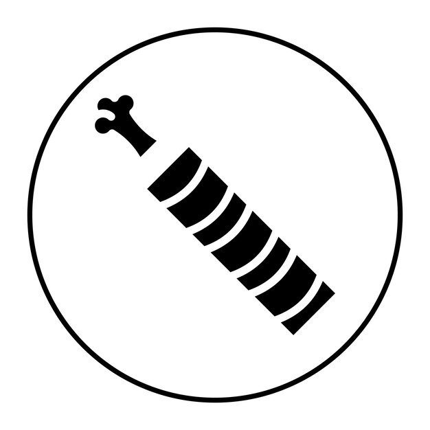 Imagen vectorial del icono del supresor Se puede usar para Battle Royale