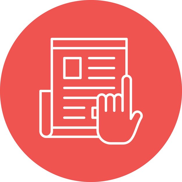 Imagen vectorial de icono de suscripción de noticias Se puede usar para noticias y medios