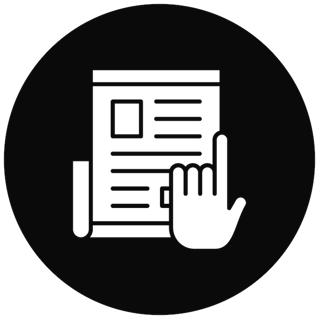 Imagen vectorial de icono de suscripción de noticias Se puede usar para noticias y medios