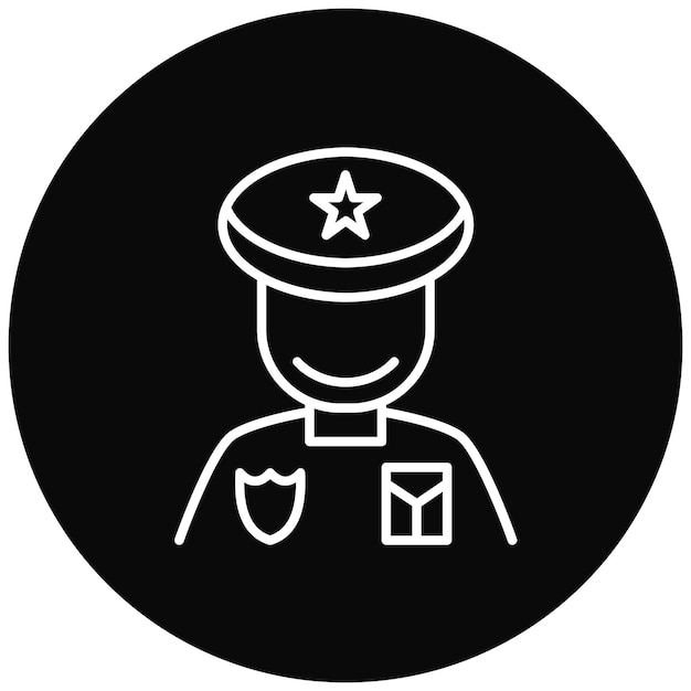 La imagen vectorial del icono Swat se puede usar para la policía