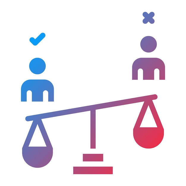Imagen vectorial del icono de Swing Vote Se puede usar para la política