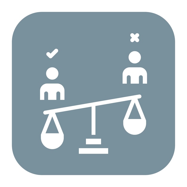 Imagen vectorial del icono de Swing Vote Se puede usar para la política