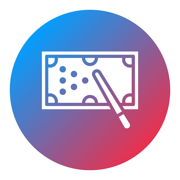 Imagen vectorial del icono de la tabla Se puede usar para el espacio de coworking