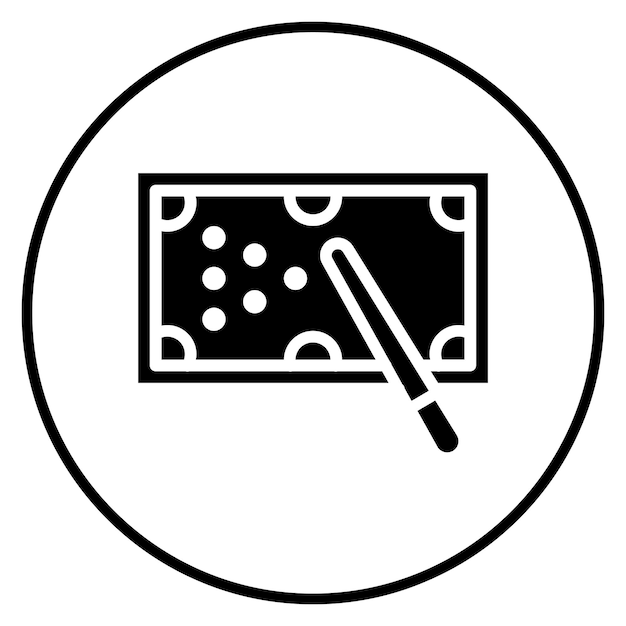 Imagen vectorial del icono de la tabla Se puede usar para el espacio de coworking