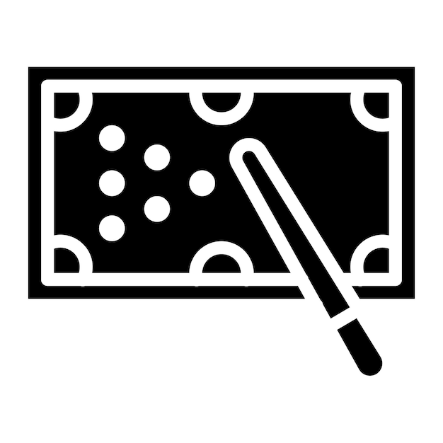 Imagen vectorial del icono de la tabla Se puede usar para el espacio de coworking