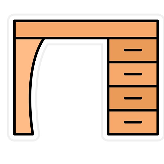 La imagen vectorial del icono de la tabla se puede utilizar para el interior