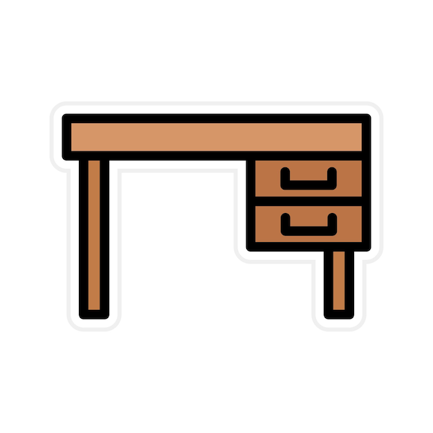 La imagen vectorial del icono de la tabla se puede utilizar para Retro
