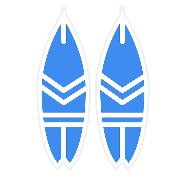 Imagen vectorial del icono de la tabla de surf Se puede usar para Beach Resort