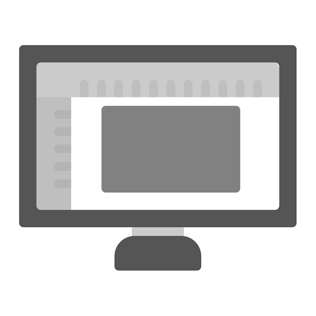 Imagen vectorial del icono del tablero de arte Se puede usar para imprimir