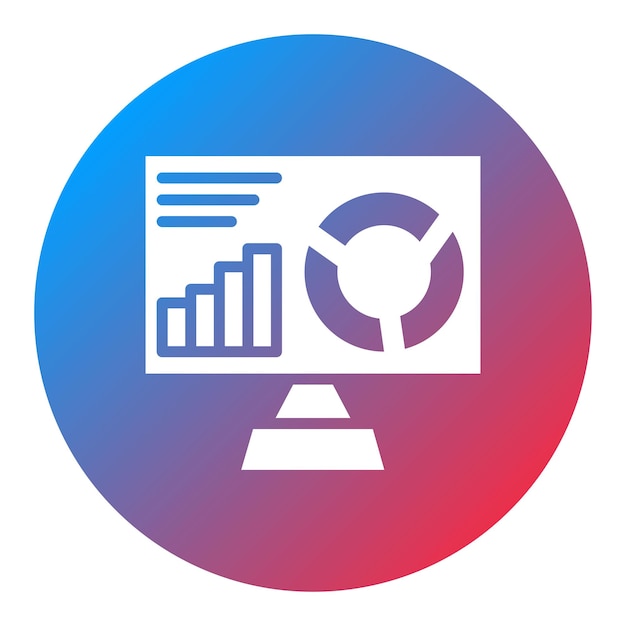 Imagen vectorial del icono del tablero de control del proyecto Se puede utilizar para crowdfunding