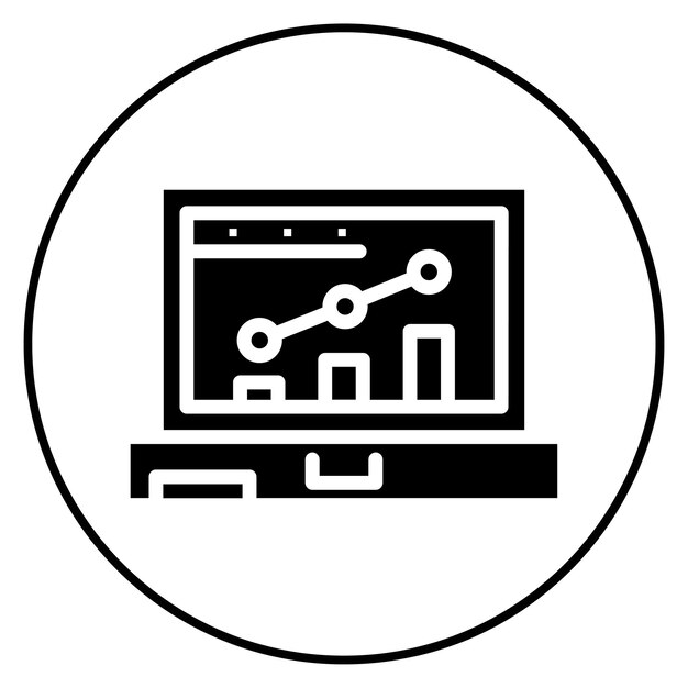 Imagen vectorial del icono del tablero de control del proyecto Se puede utilizar para la evaluación del proyecto