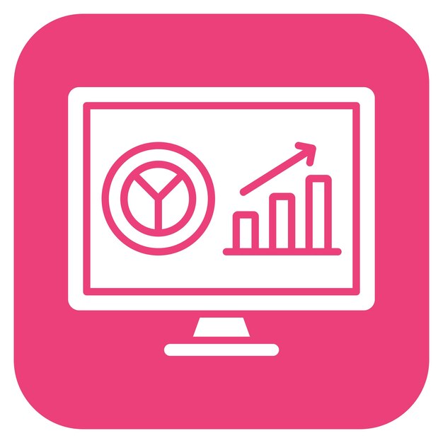 Imagen vectorial del icono del tablero de instrumentos Se puede utilizar para la tecnología de marketing