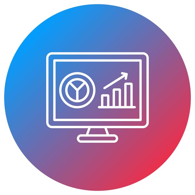 Imagen vectorial del icono del tablero de instrumentos Se puede utilizar para la tecnología de marketing