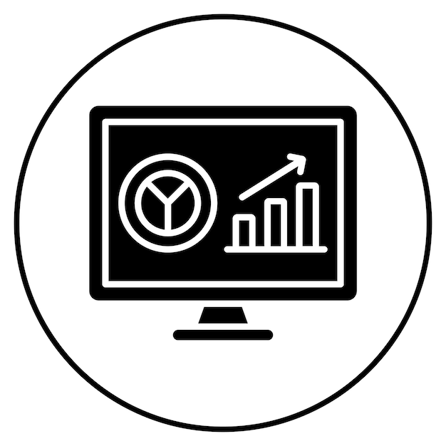 Imagen vectorial del icono del tablero de instrumentos Se puede utilizar para la tecnología de marketing