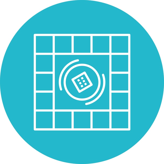 Imagen vectorial del icono del tablero de juego Se puede utilizar para juguetes infantiles