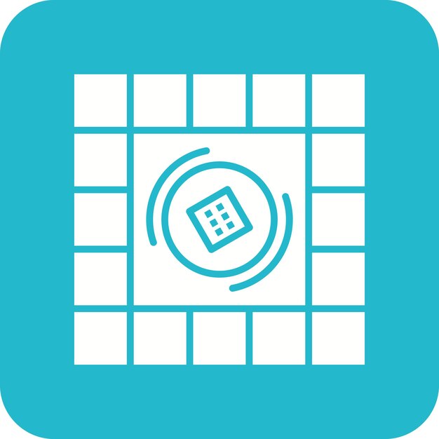 Imagen vectorial del icono del tablero de juego Se puede utilizar para juguetes infantiles