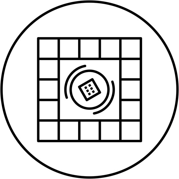 Imagen vectorial del icono del tablero de juego Se puede utilizar para juguetes infantiles