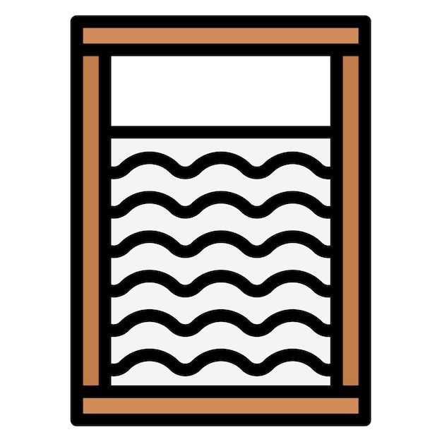 Imagen vectorial del icono del tablero de lavado Se puede usar para la lavandería