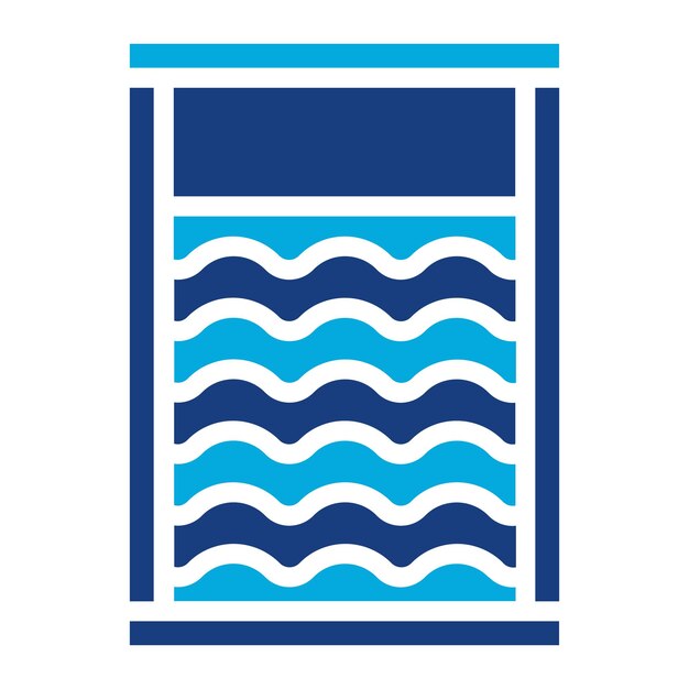 Imagen vectorial del icono del tablero de lavado Se puede usar para la lavandería