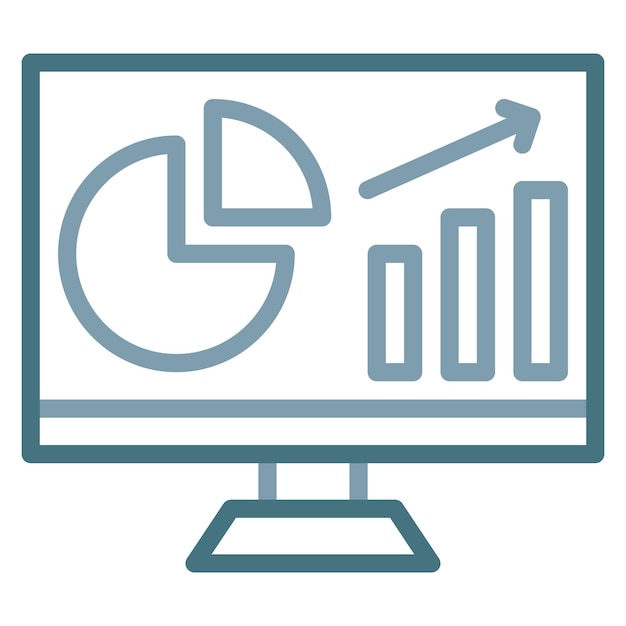 Imagen vectorial del icono del tablero Se puede utilizar para la investigación de mercado