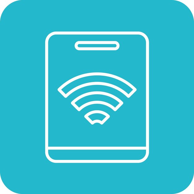 Imagen vectorial del icono de la tableta inteligente Se puede utilizar para Smart Home