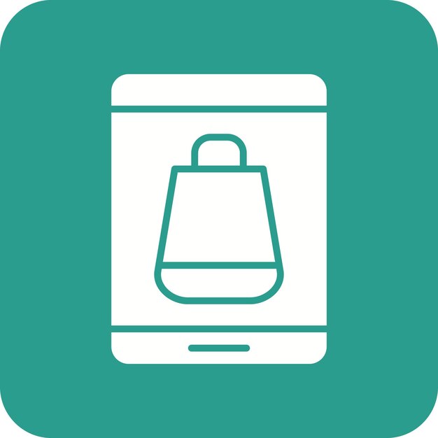 Imagen vectorial del icono de la tableta se puede utilizar para el comercio electrónico