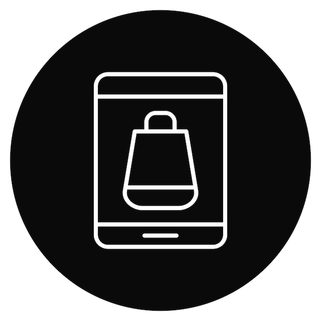 Imagen vectorial del icono de la tableta se puede utilizar para el comercio electrónico