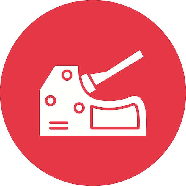 Imagen vectorial del icono Tacker Se puede utilizar para herramientas de construcción