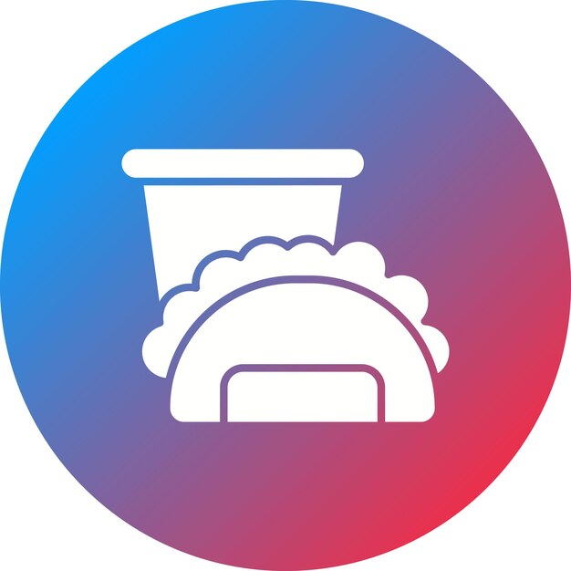 Imagen vectorial del icono de Taco Bar Se puede usar para catering