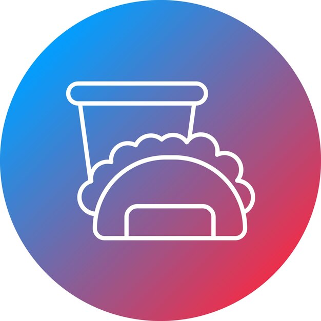 Imagen vectorial del icono de Taco Bar Se puede usar para catering