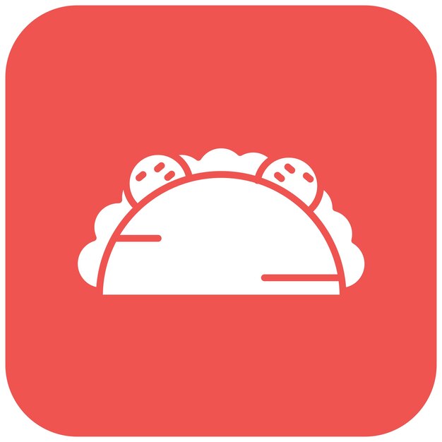 Imagen vectorial del icono del taco Se puede usar para Street Food