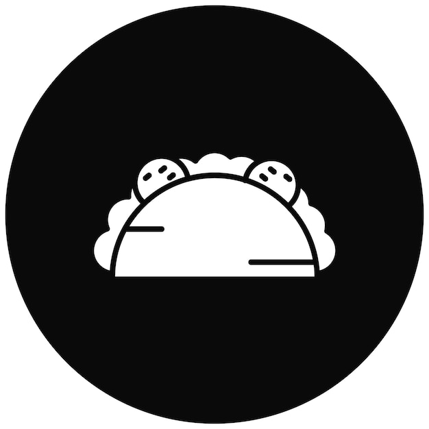 Imagen vectorial del icono del taco Se puede usar para Street Food