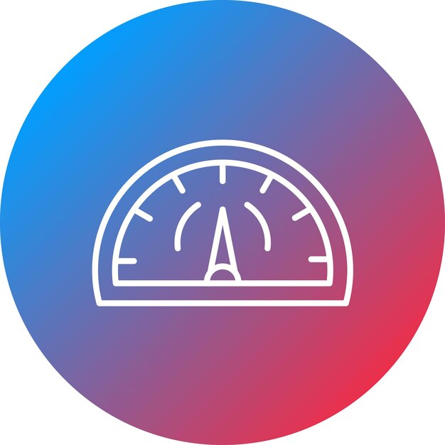La imagen vectorial del icono del tacómetro se puede utilizar para la reparación de automóviles
