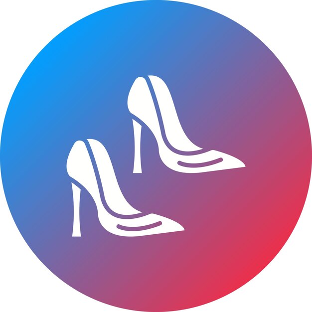 Imagen vectorial del icono de tacón alto Se puede usar para ropa