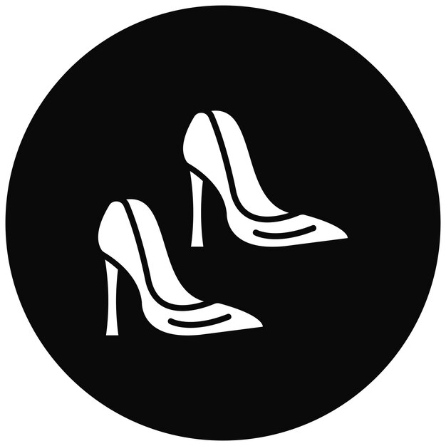 Imagen vectorial del icono de tacón alto Se puede usar para ropa
