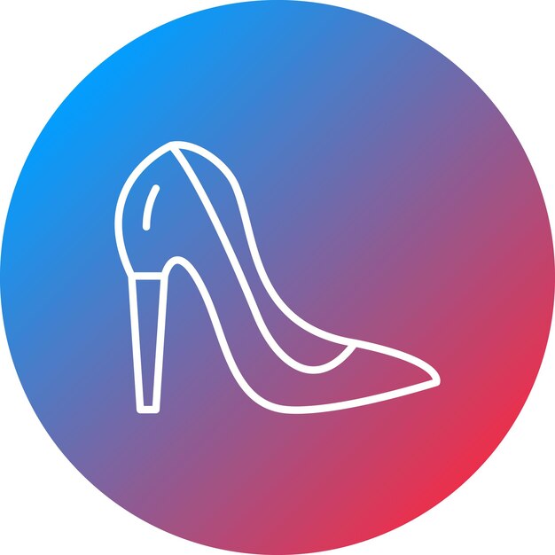 Imagen vectorial del icono de tacones altos Se puede usar para bodas